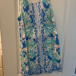 Lilly Pulitzer Sleeveless Dress in Blue and Green